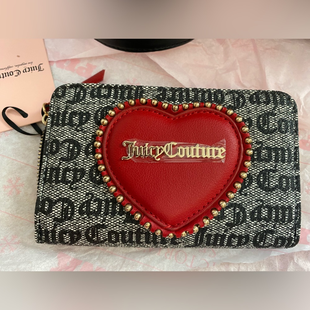 Juicy Couture 🖤✨ Love Never Dies 💔 multi compartment bifold wallet 👛❤️ NWT